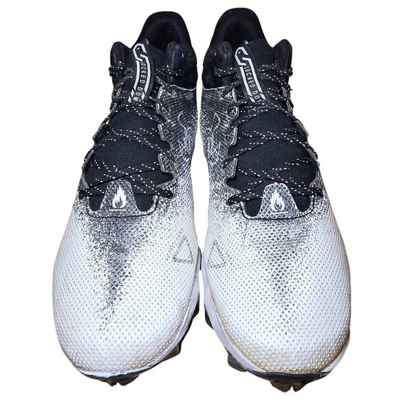 Under Armour Mens Spotlight Fran Rm 2.0 Wd Football Cleats Black White Size 10 - Picture 4 of 8
